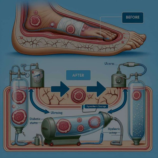 Quelle est l'efficacité de l'oxygénothérapie hyperbare dans la guérison des ulcères diabétiques?